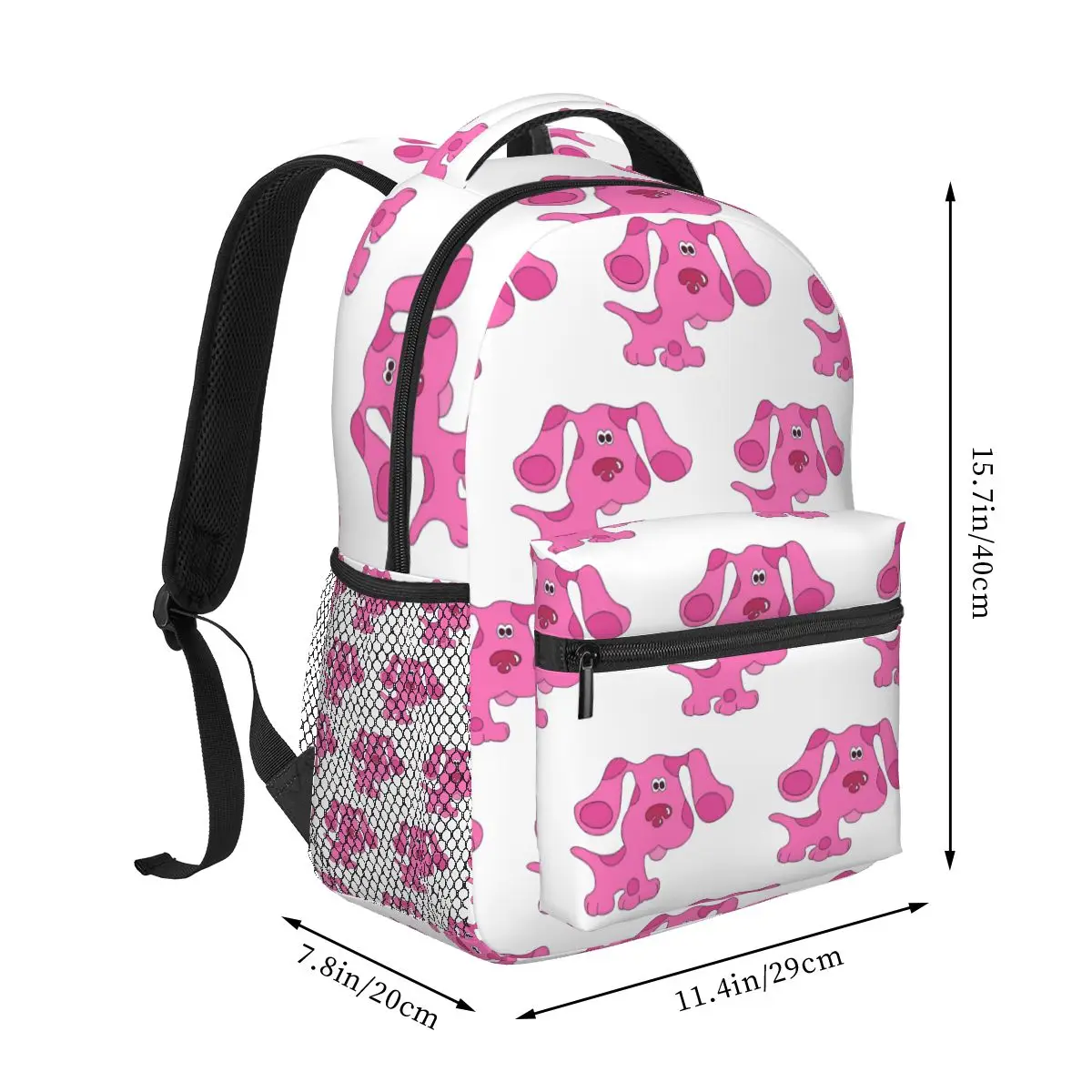 Magenta Backpacks Boys Girls Bookbag Students School Bags Cartoon Laptop Rucksack Shoulder Bag Large Capacity