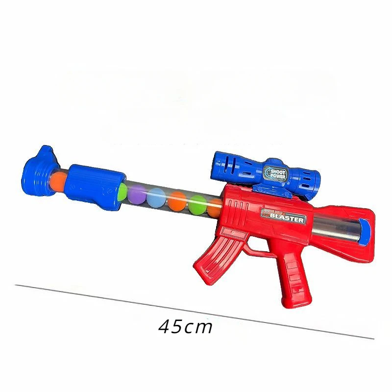 New Children Large Air Force Aerodynamic Soft Bullet Gun Air Compression Guns Pressure Pneumatic Firearm Manual Shooting Toy