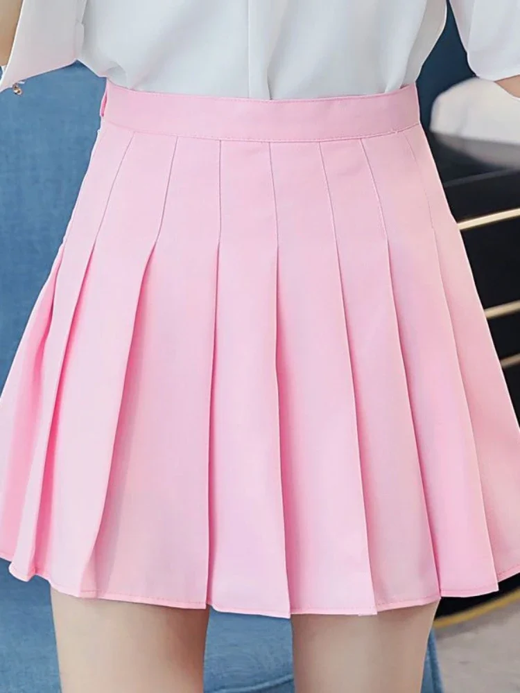 Y2k Mini Skirt Korean Style High Waist Pleated Skirt Fashion Gyaru A Line Skirt New Women Chic and Elegant School Uniform