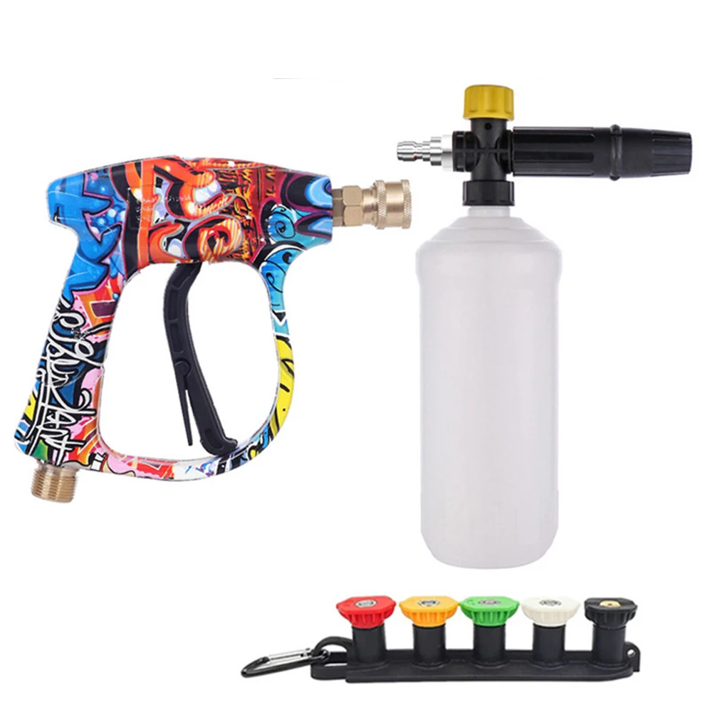 City Wolf High Pressure Washer Gun Snow Foam Lance Nozzle For Karcher Nilfisk Lavor Car Washer M22*1.5mm Car Wash Cleaning Tool