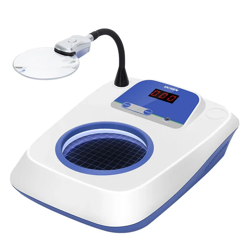 220V Laboratory Digital Display Colony Counter Bacteria Testing Equipment Bacteria Count Detector With 3/6X Magnifier