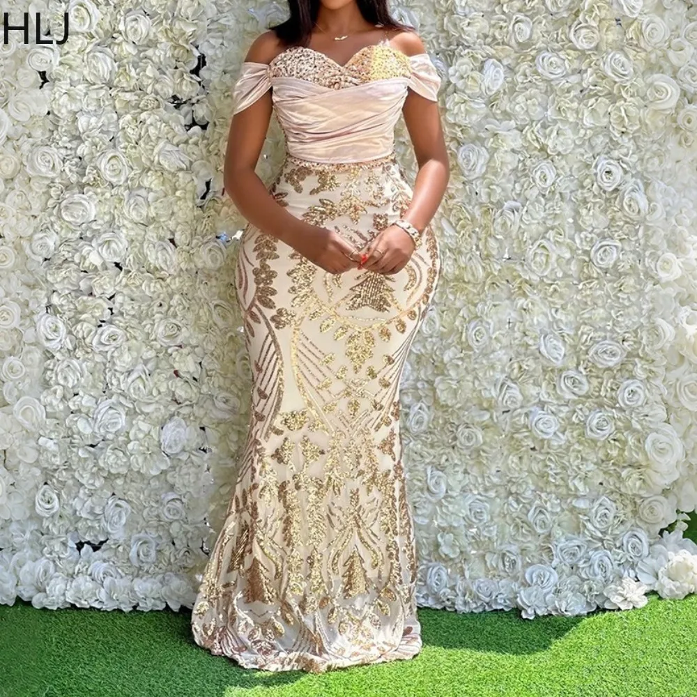 

HLJ Sexy Sequin Patchwork Bodycon Dresses for Woman Shining Sleeveless Backless Dress Female Party Clubwear Vestidos 2025 New