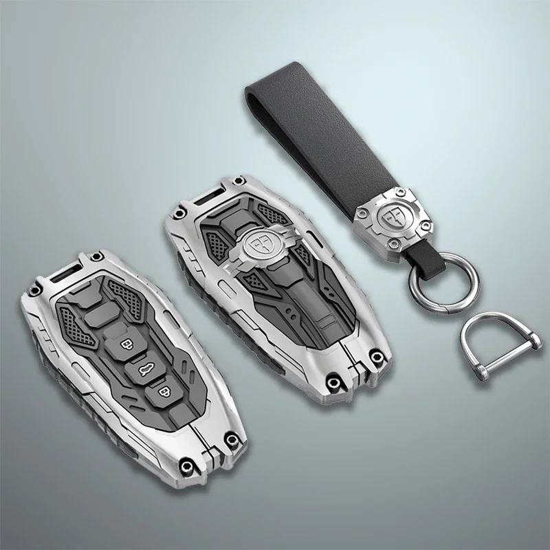 Zinc Alloy Car Key Case for Nissan N7 2025 N7pro N7max Remote Protection Cover Bag Shell Keychain Housing Holder Fob Accessories