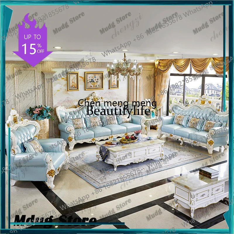 

03A Luxury Europe Sofa Recliner Sleeper Armrest Apartment Designer Sofa Living Room Cushion Divani Da Soggiorno Home Accessories
