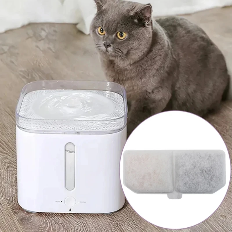 5/10PCS Cat Water Fountain Filter Pet Fountain Replacement Activated Carbon Filters Automatic Dog Water Fountain Filter Element