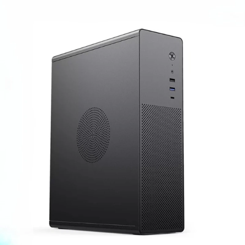Mini Portable Computer Case, M-ATX ITX TFX Small PC Chassis with Handle for Desktop Computer