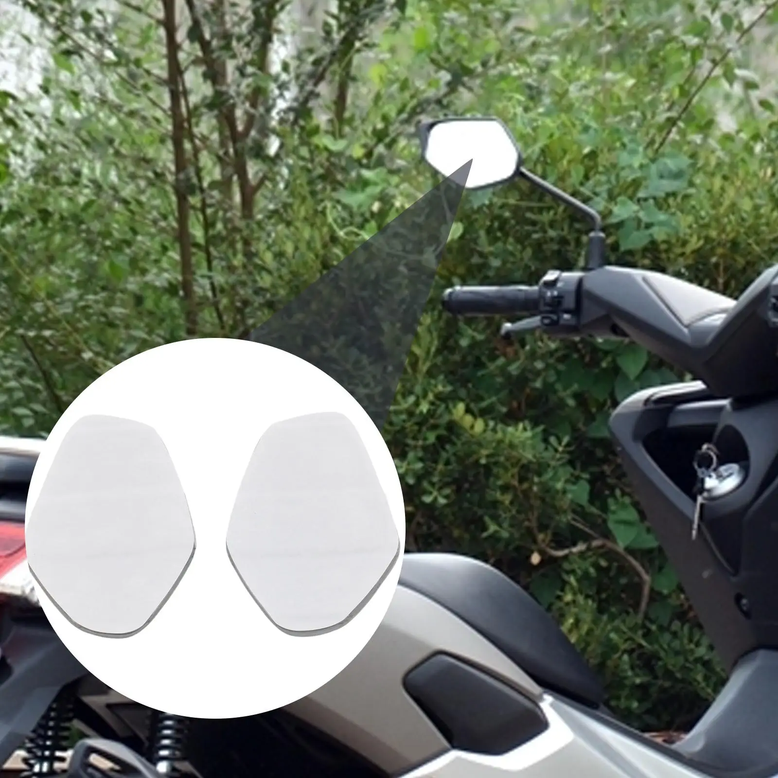 

Motorcycle Side Mirrors Glass Lens Spare Parts Easy Installation for Yamaha NMAX155 NMAX125 2016-2024