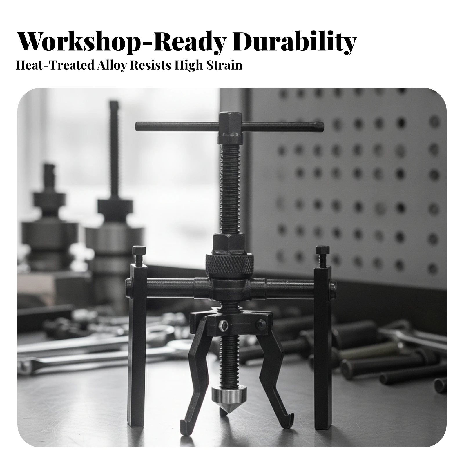 Internal Bearing Puller Corrosion-Resistant 3-Jaw Bearing Puller Tool Compact High-Hardness for Mechanics, Tight Compartments