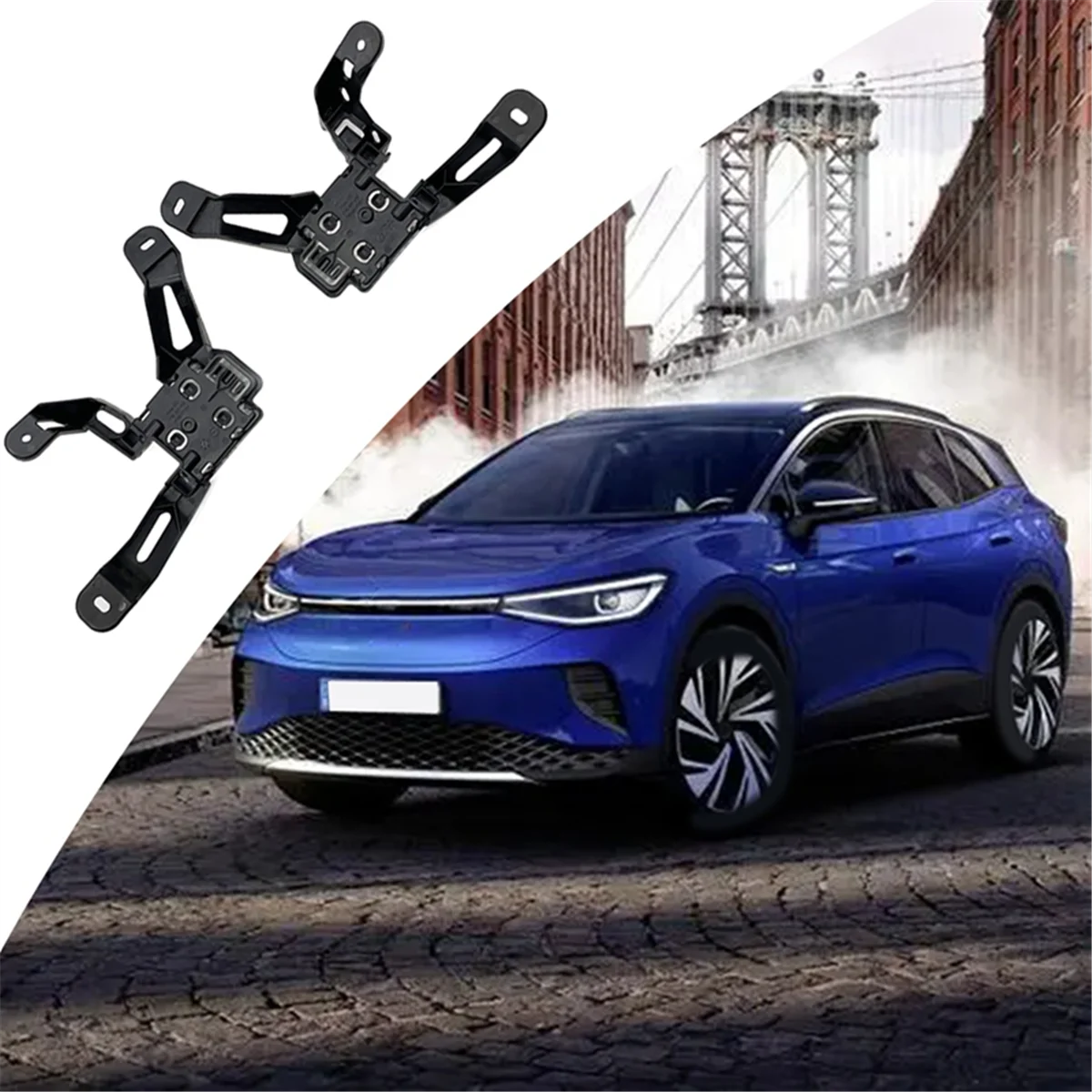 

Durable 1Pair Car Lane Change Assist Camera Bracket for VW ID.4 2021-2025 Blind Spot Assist Brace 11G907455 11G907456
