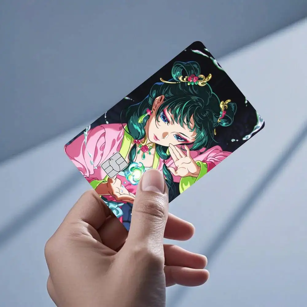 

The a-Apothecary d-Diaries m-Maomao 4pcs 1Set Card Stickers Small Waterproof Chip 4PCS Card Sticker Anti-Scratch