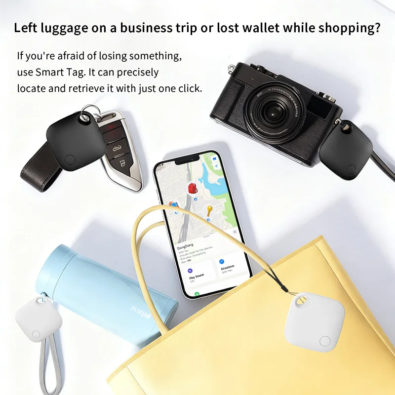 1/6-pack Positioning Far Away Tracker for IOS Apple Find My Keys backpack Item Search Alarm Finder MFI Smart Tag For iPhone ipad image 6