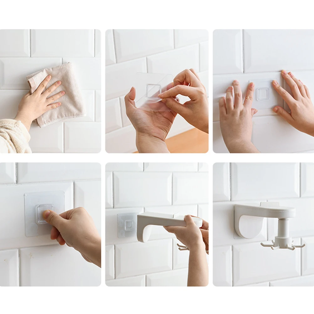 

Rotatable Hooks Hanger 360 Degree Swivel Multifunction Kitchen Rack Grey No Punching Cookware Hanging Storage Organizer