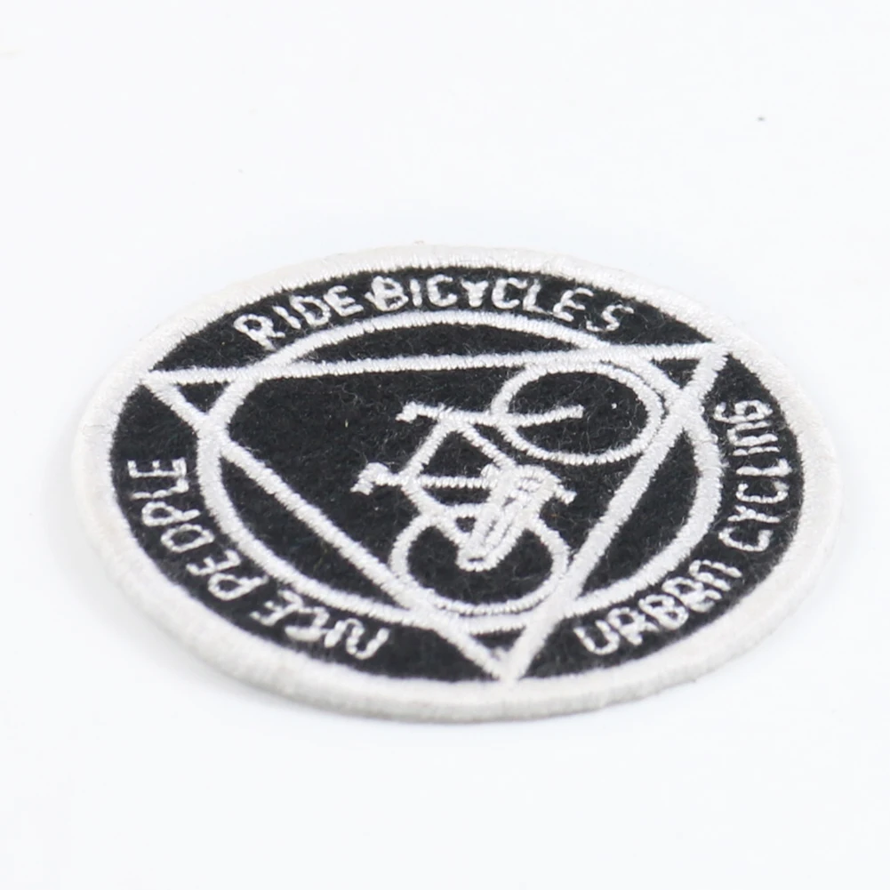 Round Urban Cycling Sport Bicycle Biker patch ricamo Sport Applique Stickers distintivi Iron on Transfers for Clothing Parts