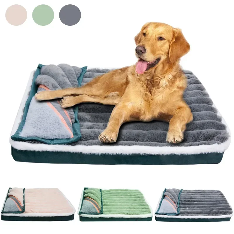 

Luxury Dog Pad Sleeping Pad Dog Bed Kennel With Pillow Soft Comfortable Warm Dog Sofa Bed Removable Washable Machine Washable