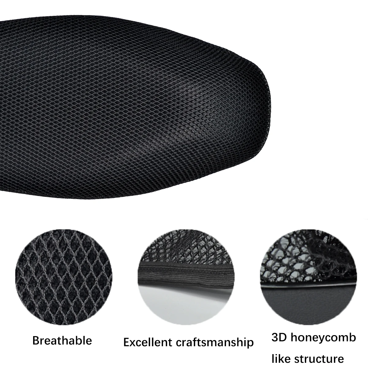 For Click 125 150 Seat Cushion Cover and 3D Mesh Breathable seat cover For Honda Click125 150 Motorcycle accessories seat cover view 2