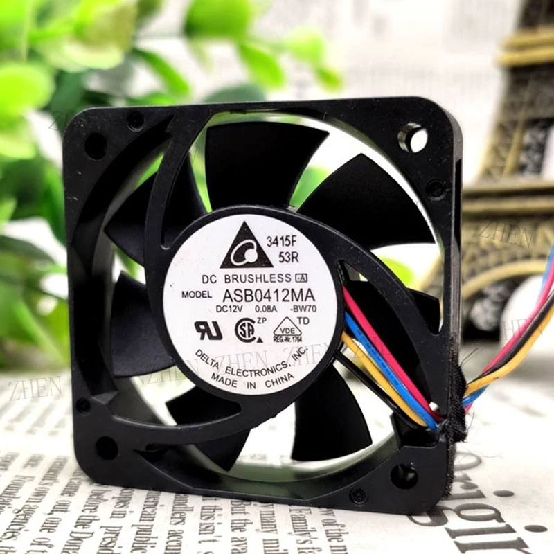S New for DELTA ASB0412MA 4cm 4010 12V 0.08A 4-wire Cooling Fan#QW