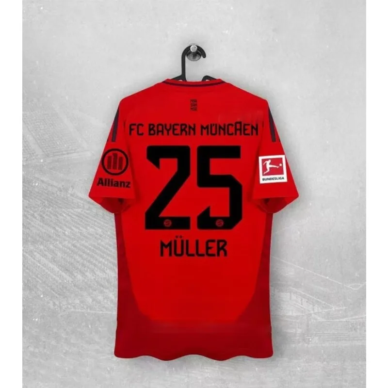 24_25 Bayern München Nr. 7 Home Football Edition Fans Mode Sport Casual T-Shirt Herren Damen Kinder Top