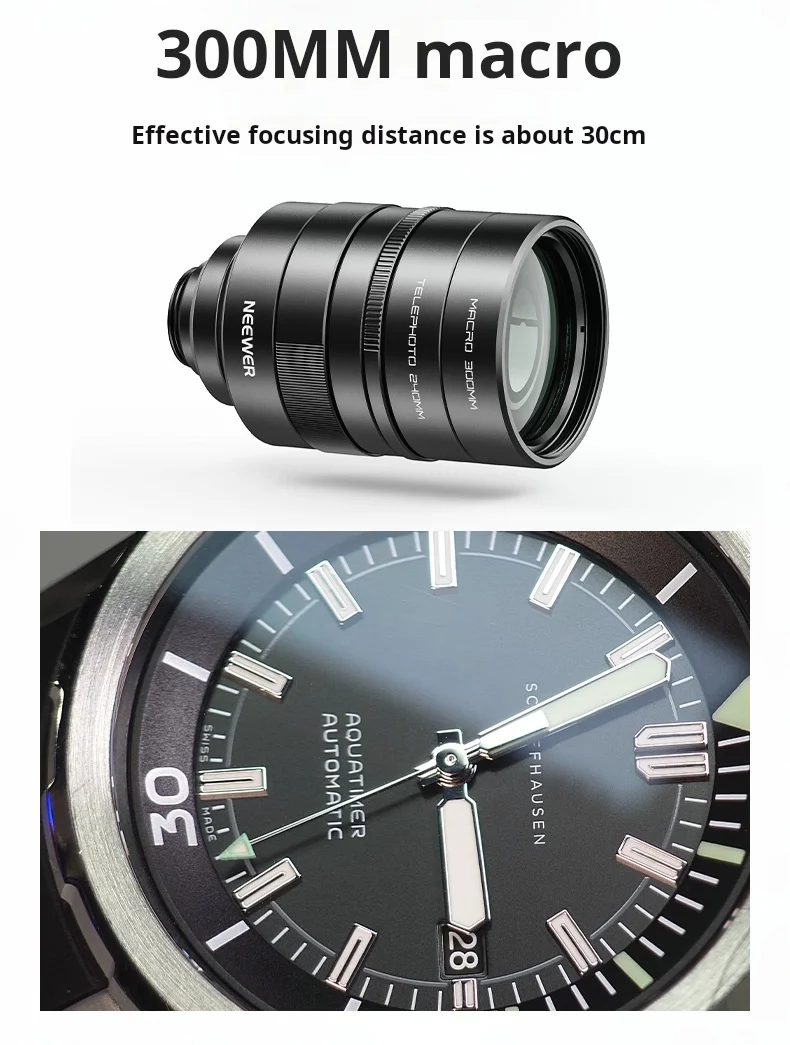 NEEWER 2X Telephoto Lens for iphone 16Pro max vivo x200ultra Xiaomi 15pro oppo x8 ultra Samsung S24 Magnification Phone Lens