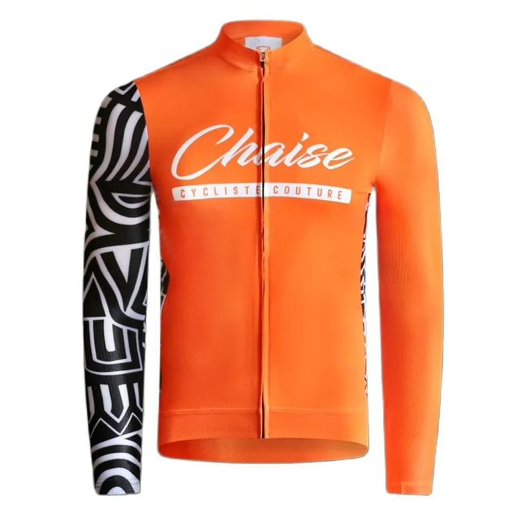 

chaise Winter thermal fleece Jersey Cycling Clothes Unisex Long Sleeve Jersey outdoor riding bike clothing warm Fleece jacket