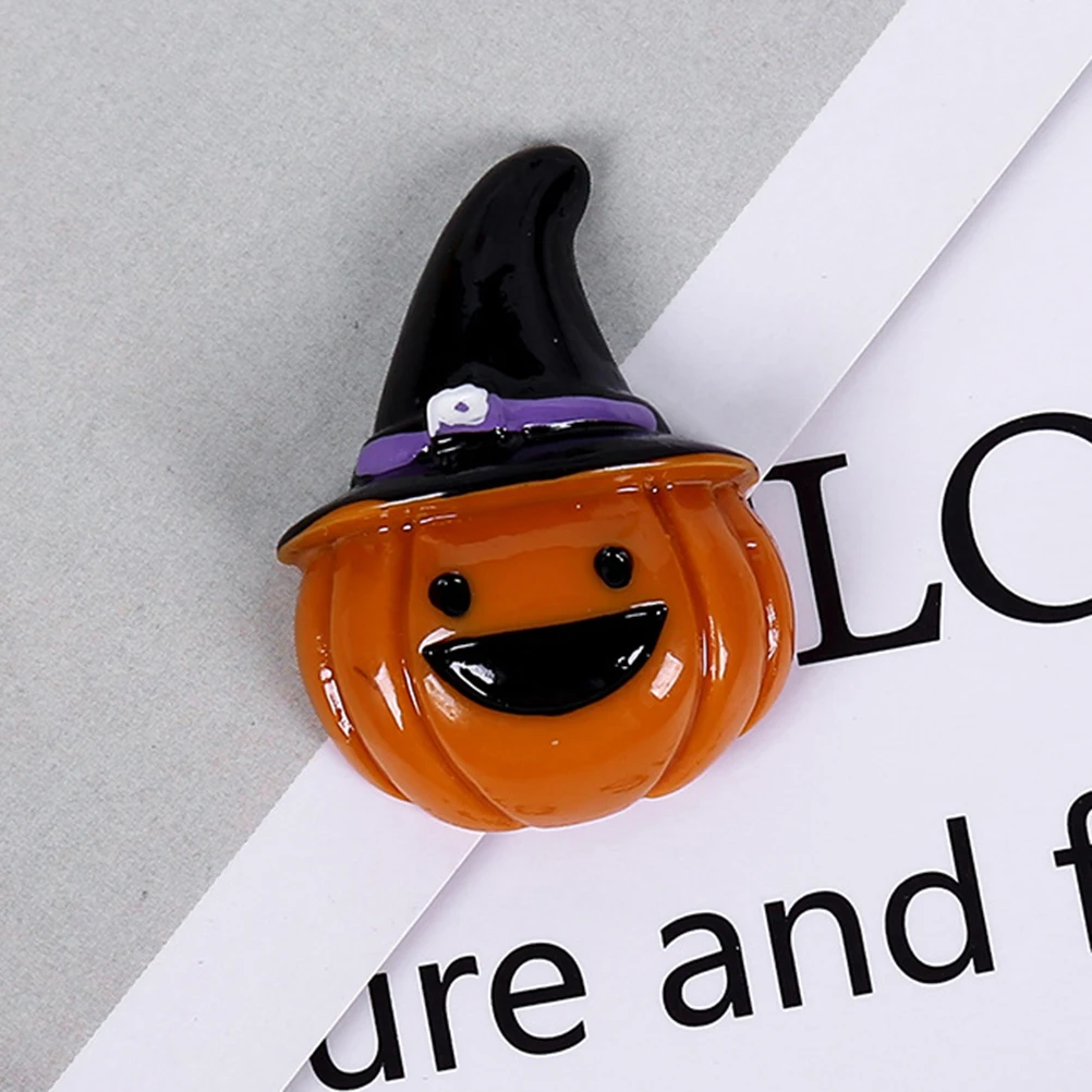 

20pcs Halloween Resin Flatback Beads Pumpkin Designs DIY Craft Jewelry Accessories Hairpins Rings Decorations