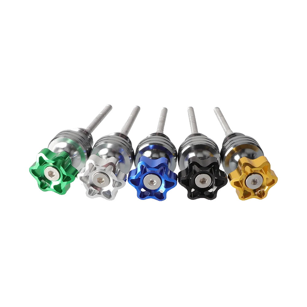 1 piece Motorcycle Scooter Engine Oil Dipstick Filler Filler Cap Plug Engine Crankcase Oil Level Gauge Aluminum CNC Multi-Color