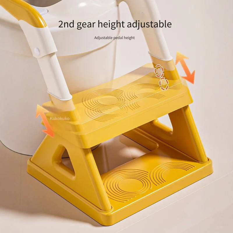 子供用便座、高さ調節可能なトイレトレーニングチェア、PUソフトクッション、滑り止め三角形ベース、男の子、女の子、幼児向け