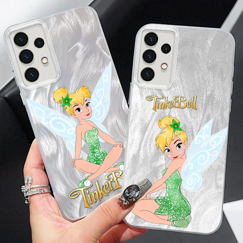 

Disney Princess Cute For Samsung A73 A72 A71 A55 A54 A53 A52 A51 A35 A34 A32 A13 A12 A05 A04 5G Feather Yarn Back Phone Case