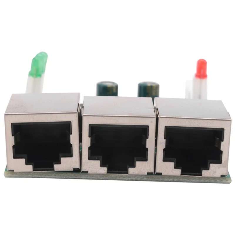 Novo-interruptor rápido mini interruptor ethernet de 3 portas 10 / 100mbps interruptor de rede hub placa de módulo pcb para módulo de integração de sistema