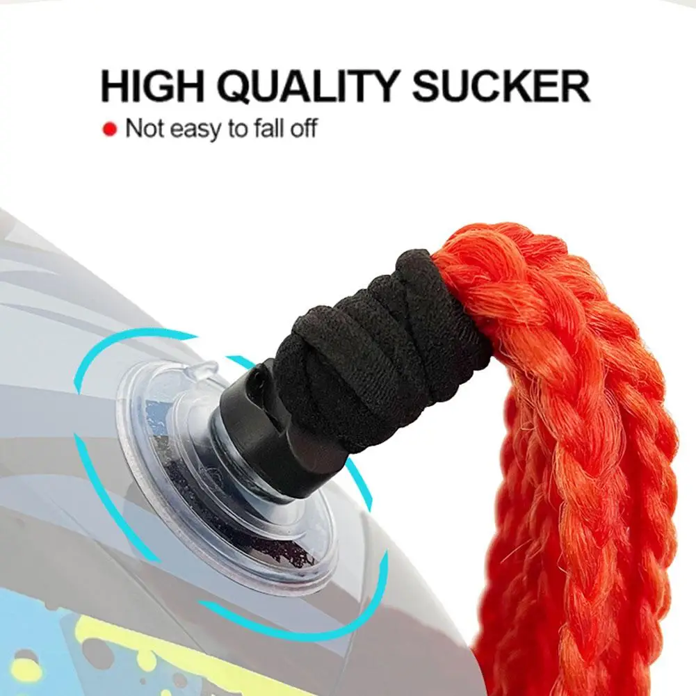 Motorcycle Helmet Braid Ponytail Balance Bicycle Riding Helmet Pigtails Braids Suction Cup Interesting Creative Decoration