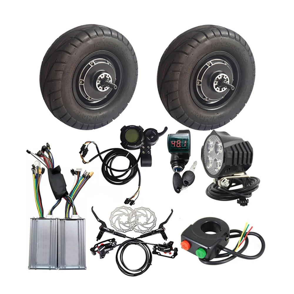 

* for 13x5.0-6.5 13 Inch Fat Tire 60V 72V 3000W 4000W Brushless Gearless Disc Brake Scooter Electric Dual Hub Motor