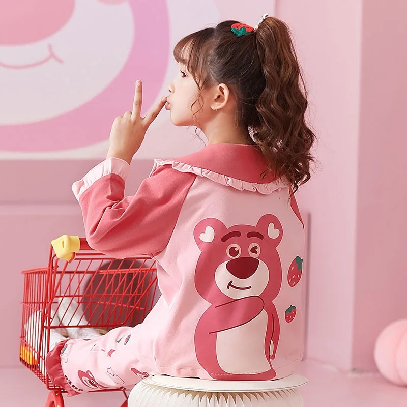 Cartoon Sanrio Girls Pajama Sets Print Cute Daily Causal Comfortable Soft Nightwear Set Comfy Suitable Indoor Autumn Winter