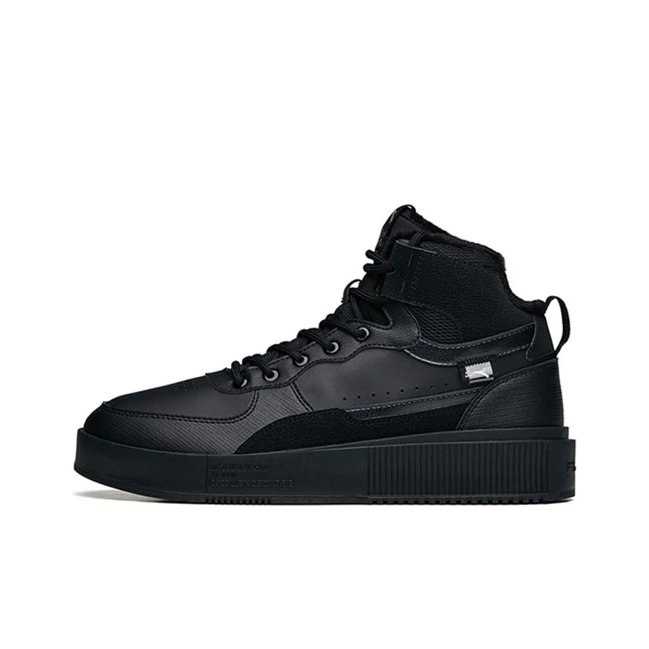Anta High top Skateboard Shoes Men's Black 912148911-1