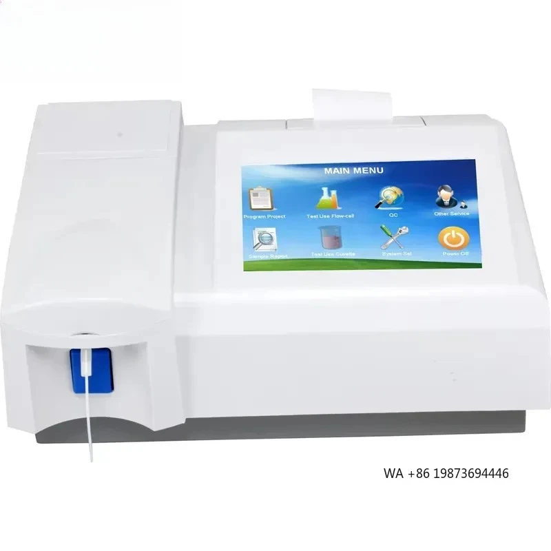 Portable Clinical Semi-auto Chemistry Analyzer with 7-inch Color Internal