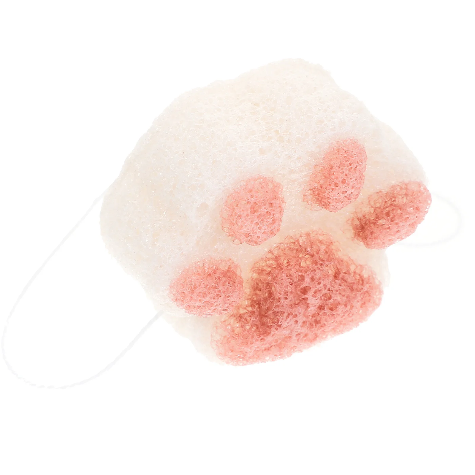 

1Pcs Rich Foam Bath Ball Cartoon Cat Claw Shape Shower Sponge Soft Bath Scrubber for Face Body Deep Cleaning Hanging Rope