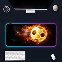 Soccer Football Mouse Pad Large RGB Mouse Pad XXL LED Mouse Mat Japan Mousepads Table Pads Keyboard Mats Desk Rug With Backlit