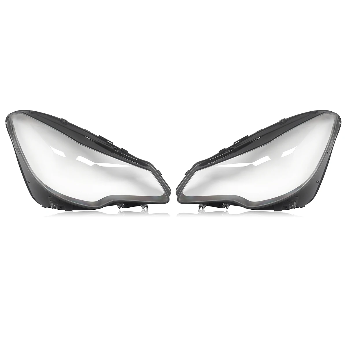 L + R عدسة المصباح الأمامي غطاء زوج لمرسيدس W207 E350 E400 E550 كوبيه 2014-2017 #3