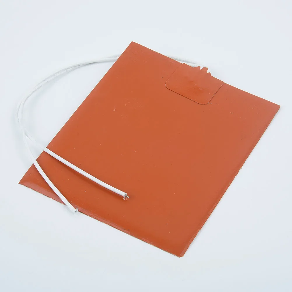 1Pc 12V 12W 100x120mm Riscaldatore In Silicone di Calore Rapido Auto Strumento Del Motore Del Carburante Per La Stampante Letto Riscaldato Tappetino Riscaldante accessori di riscaldamento