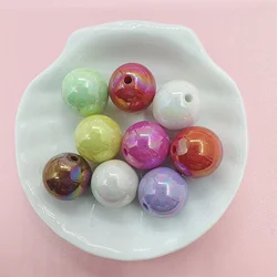 10pcs 16mm AB Magic Color Big Round Beads Bracelet Necklace Jewelry Accessories Beaded Materials