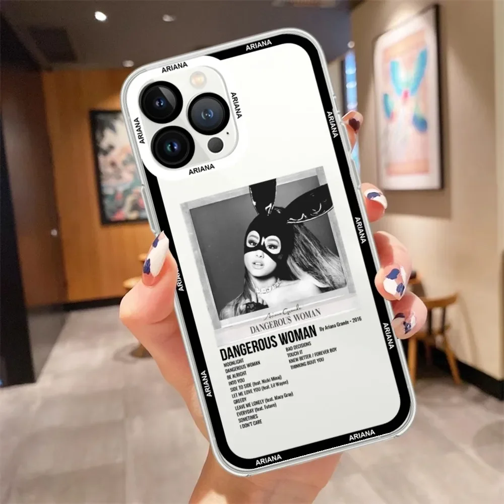 A-Ariana G-Grandes Phone Case For iPhone 13 14 12 11 Pro Max X XR XS Max