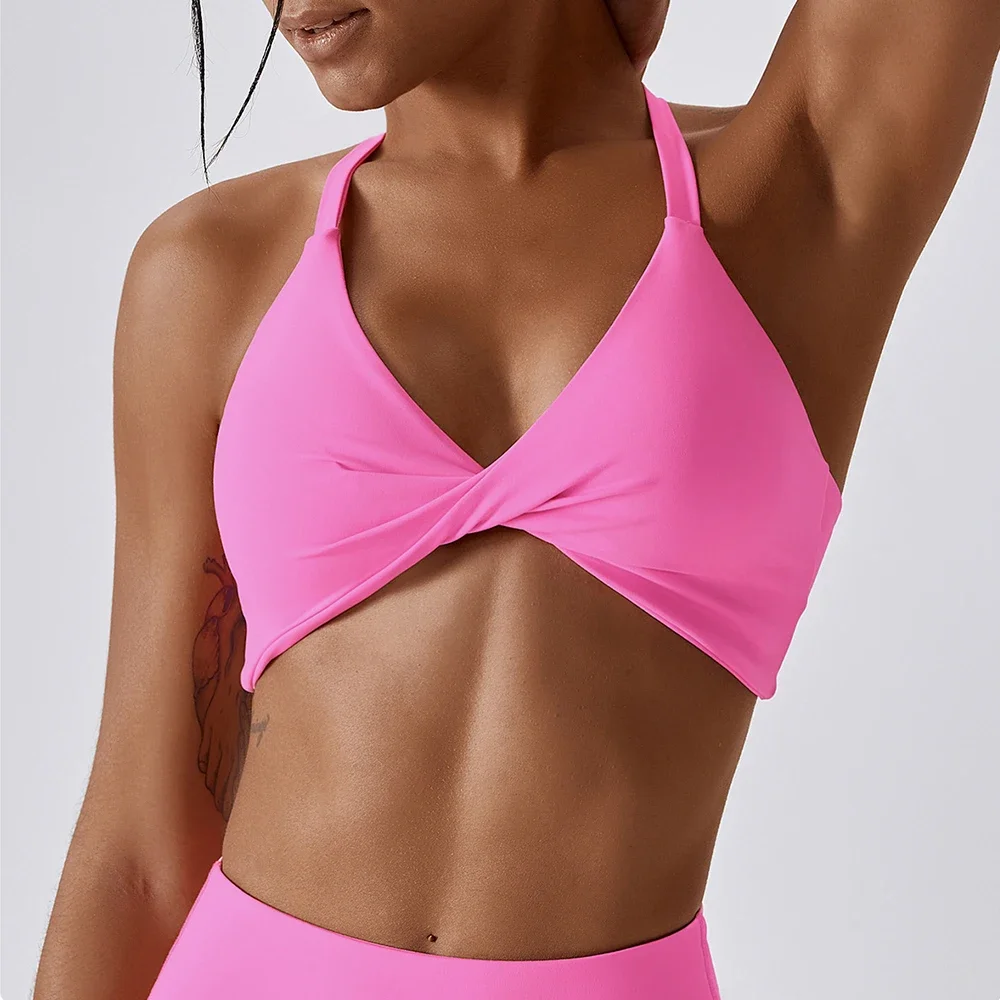 Soutien-gorge de yoga haute résistance pour femme, soutien-gorge de sport sec, haute vitesse, course à pied en plein air, dos, beauté, sexy, fitness