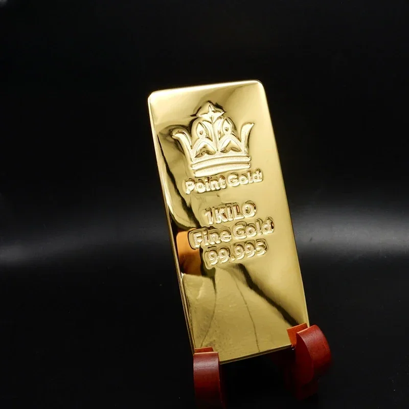 

1:1 300g Original Copy Swiss Gold Bar P1kilo/1000g/1KG 24k Gold Plated Bar Gold Bullion Replica Swiss Jewelry Store