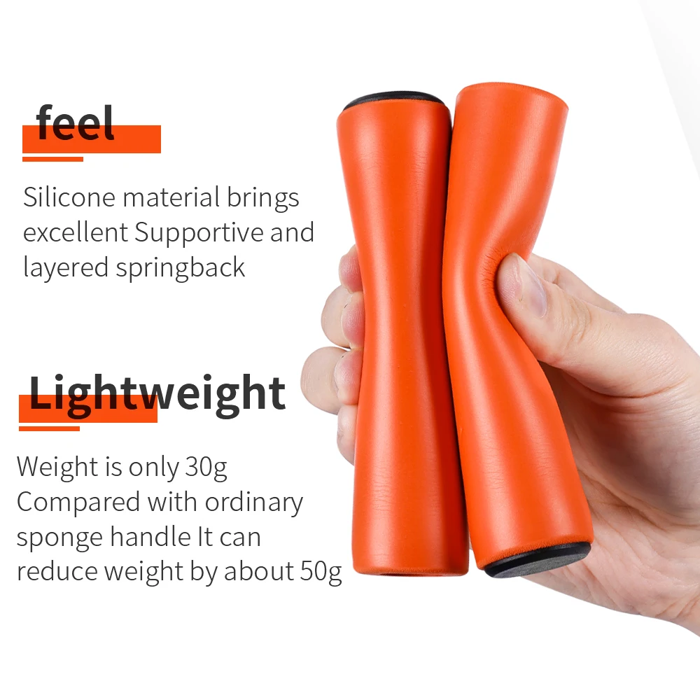 ESLNF Shockproof Thick Sponge MTB Grips Comfortable Soft Silicone Road Bicycle Scooter Handlebar Gripss Bike Parts view 3