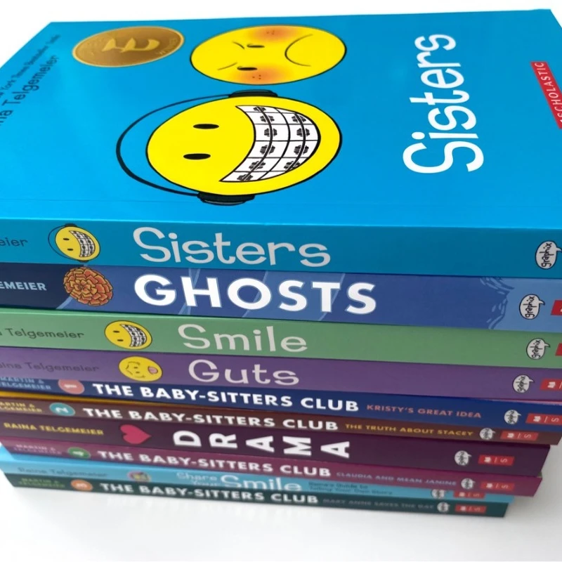 10 Books English Raina Telgemeier 10 Volumes Smile Series Children's Emotional Picture Book Youth Growing Up Story