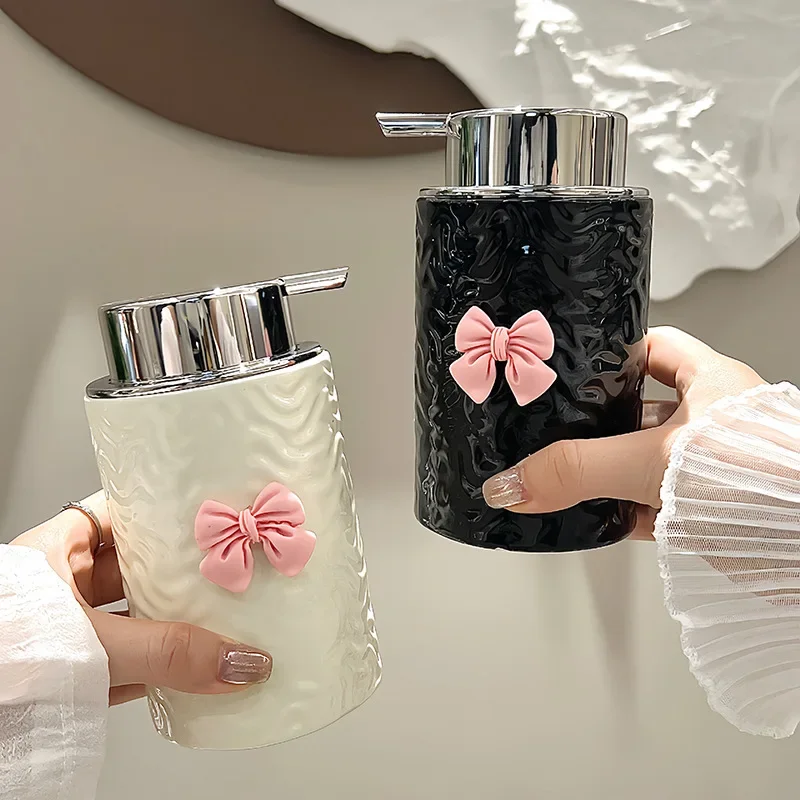 Ceramic Irregular Pattern Lotion Bottle Luxury Soap Dispenser Travel Shampoo Moisture Bottling New Bathroom Accessories