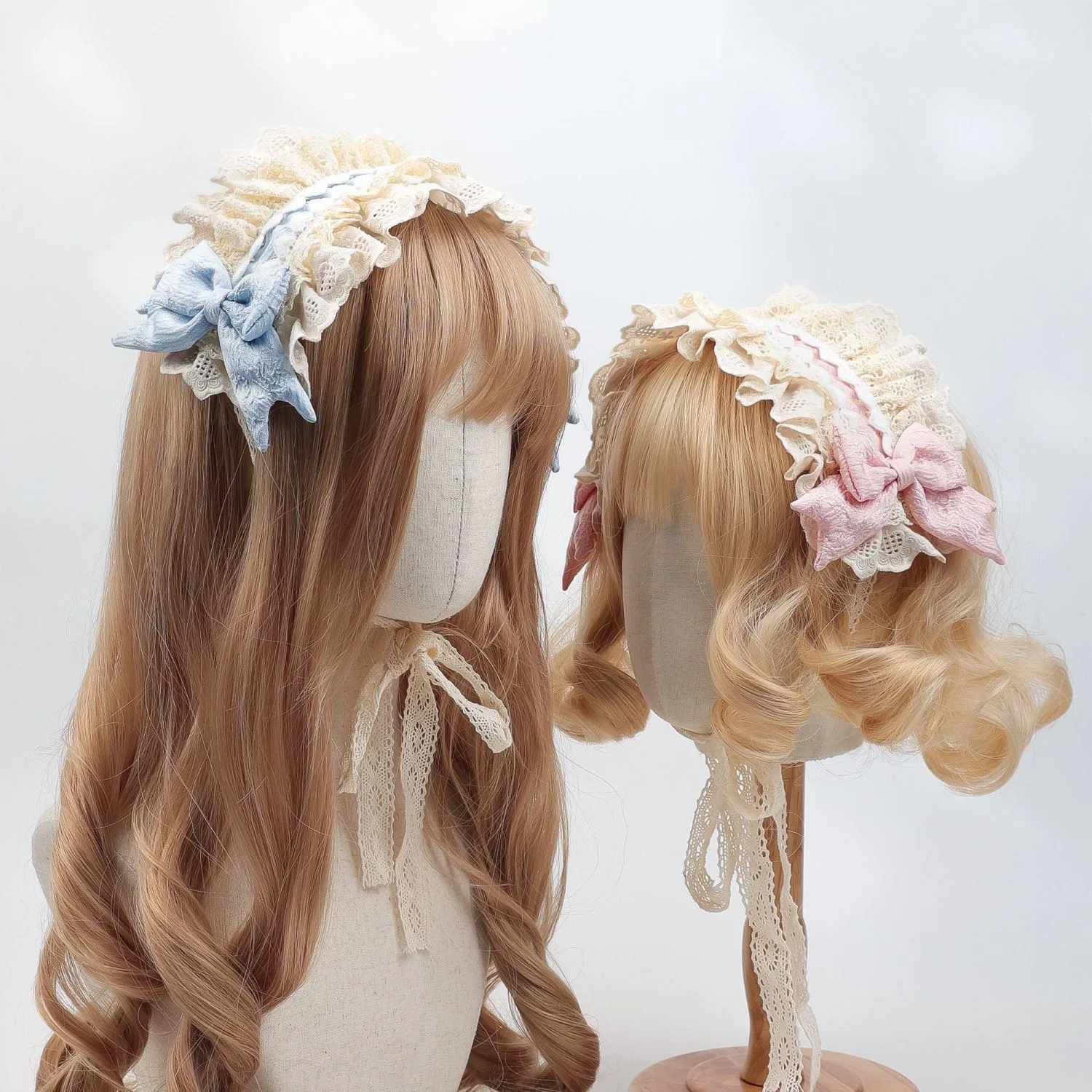 

Warm headband lace bow Lolita cosplay y2k accessories scrunchies for hair accessories Japanese style JK Headdress cute core