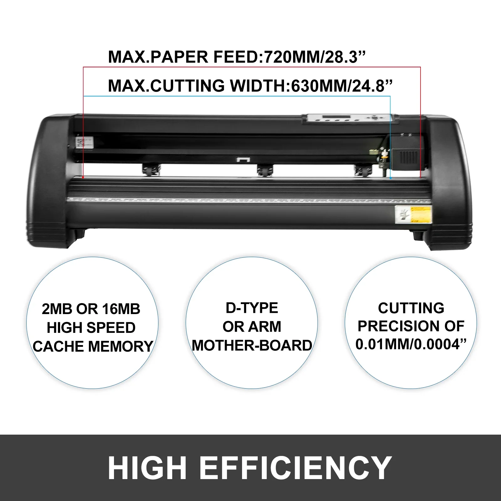 28-34 Inch Vinyl Cutter Machine W/ Floor Stand Vinly Sign Cutting Plotter Starter Kits Software Adjustable Force  Speed