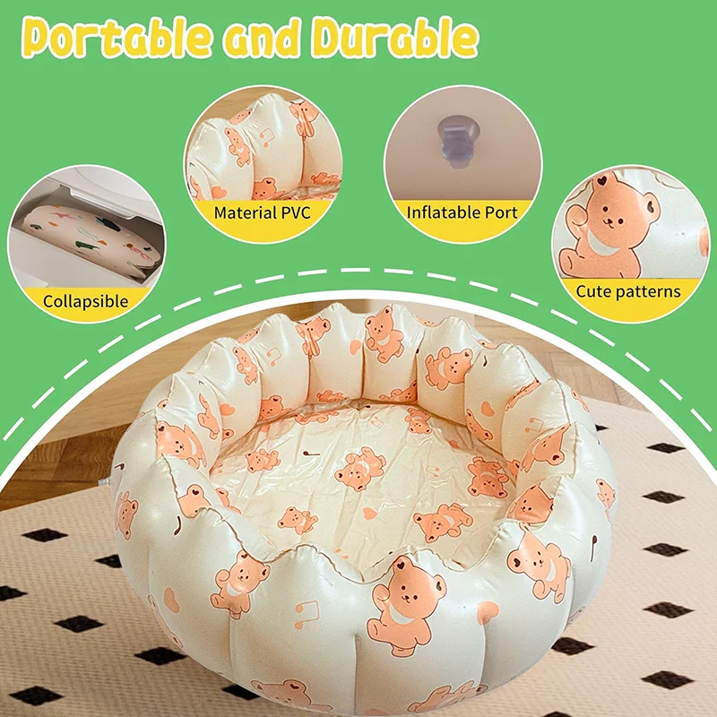 Baby PVC Aufblasbare Schwimmen Pool Tragbare Spielzeug Kleinkind Blow Up Runde Polsterung Pool Kind Spaß Im Freien Spielen Sand/wasser Angeln Spielzeug