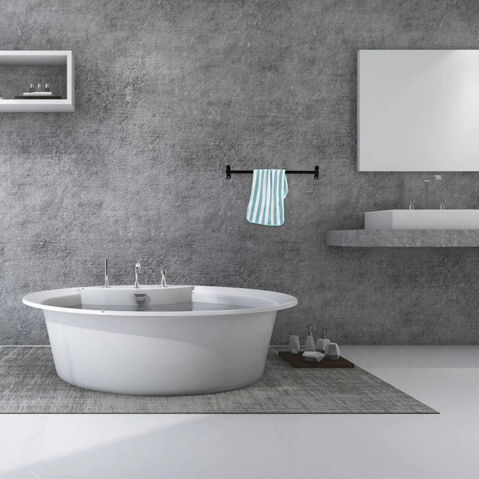 

4 Pcs Colorful Striped Coral Fleece Towels Large Thick Soft Absorbent Reusable Household Travel Face Towel Foldable Non Fading