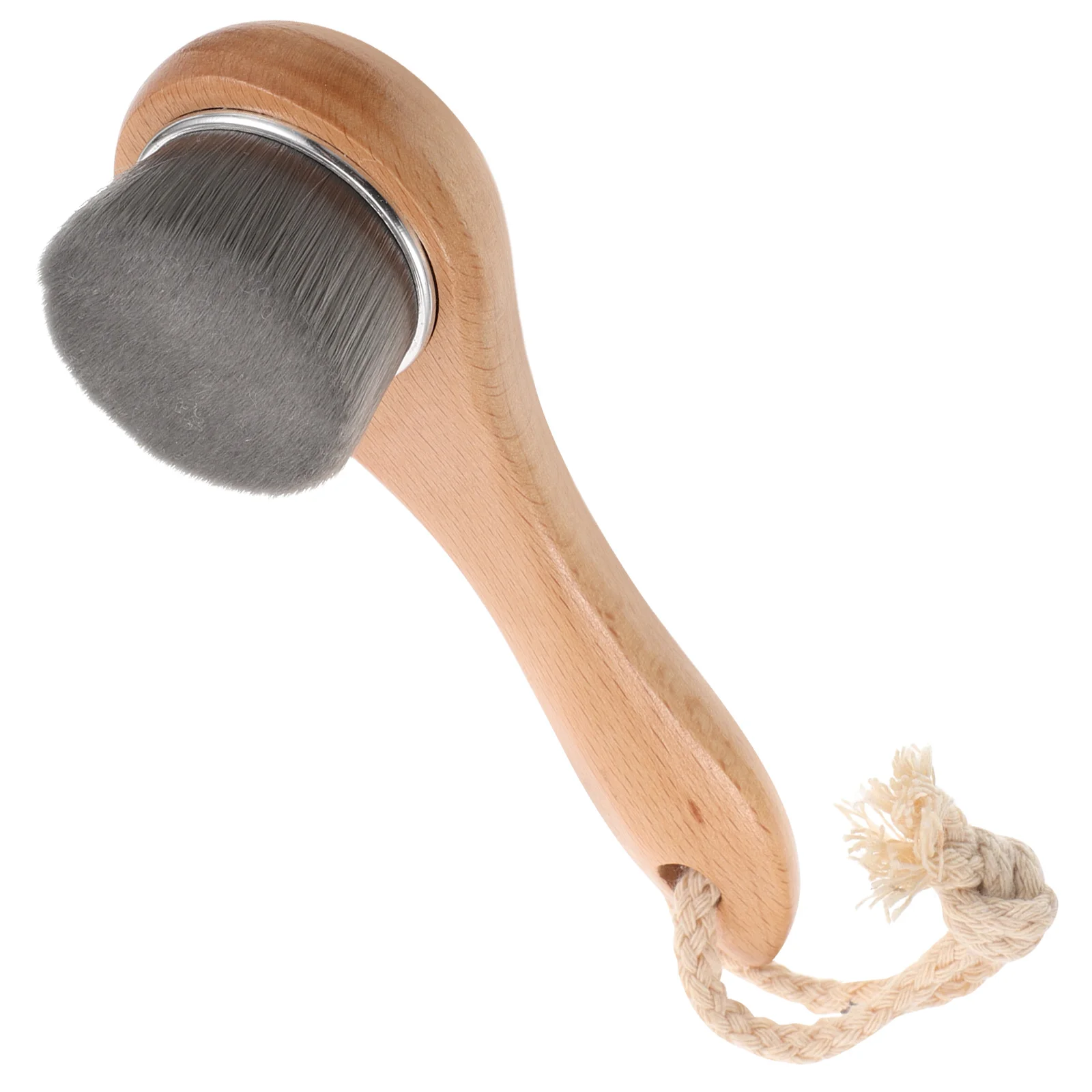 

Nano Facial Cleansing Brush Soft Bristles Deep Clean Exfoliating Tool Face Scrub Skincare Wooden Handle Dry Clean Makeup Remover