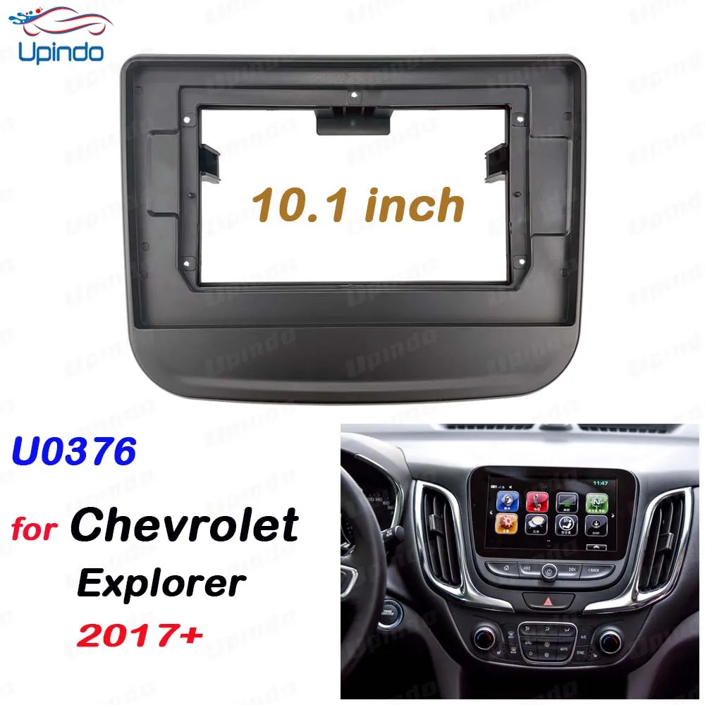 

2 Din 10.1 Inch Car Radio Installation DVD GPS Mp5 Plastic Fascia Panel Frame for Chevy Chevrolet Explorer 2017+ Dash Mount Kit